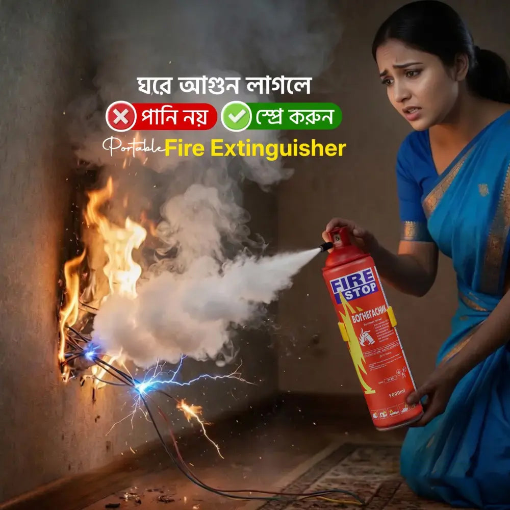 (High Quality) মিনি ফায়ার ফোম  স্প্রে - 1000ML test
