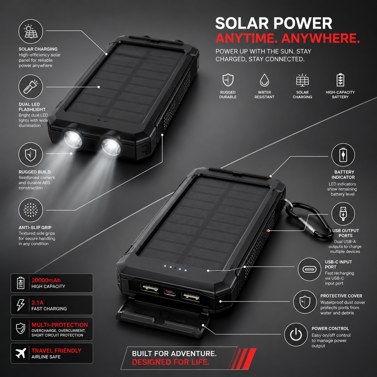 Solar power bank