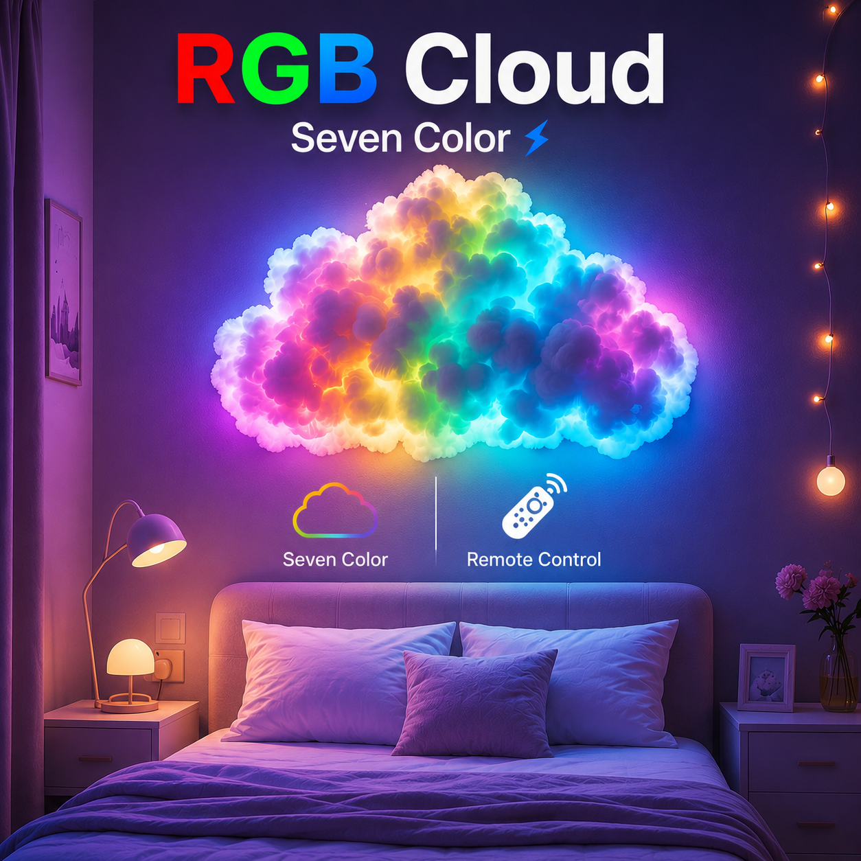 Remote control RGB Cloud | Home Decor Product | Price in BD