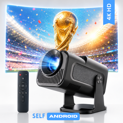 (Smart 4K) Mini Projector – ১২০” সিনেমা স্ক্রিন + TV